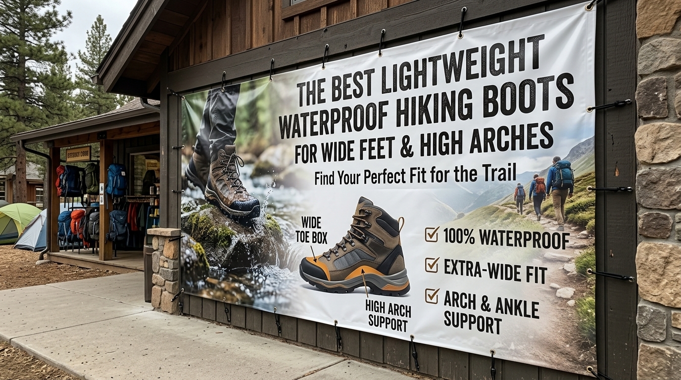 Best lightweight waterproof hiking boots for wide feet with high arches
