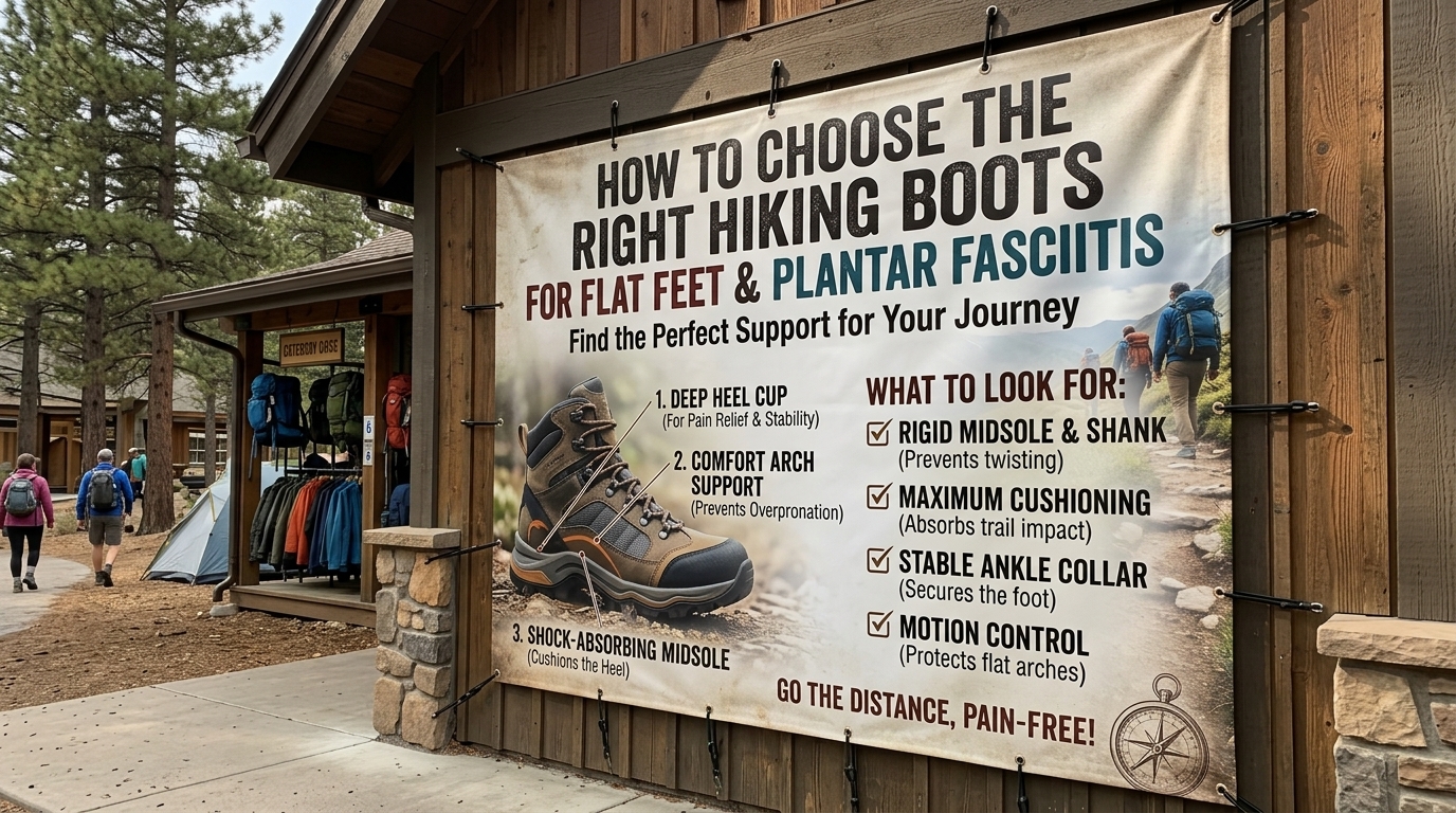 How to choose the right hiking boots for flat feet and plantar fasciitis