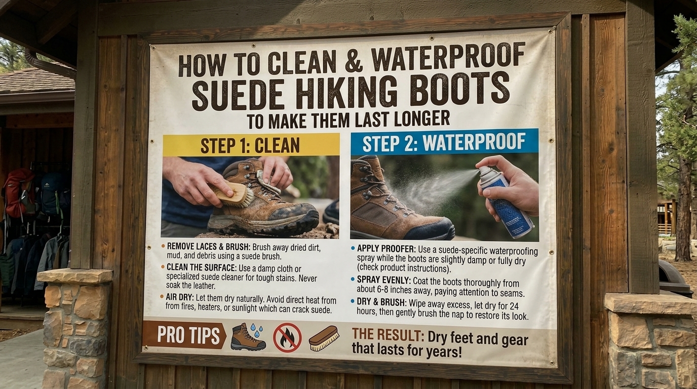 How to clean and waterproof suede hiking boots to make them last longer