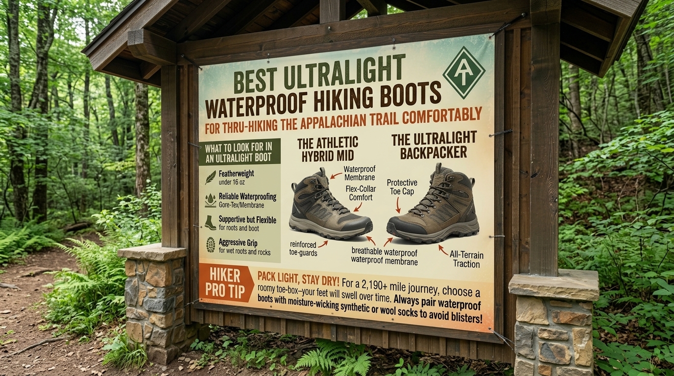 Best ultralight waterproof hiking boots for thru hiking the appalachian trail comfortably