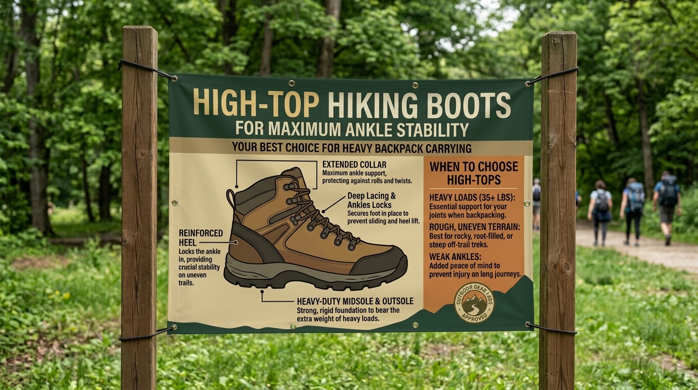 Best high-top hiking boots for maximum ankle stability during heavy backpack carrying