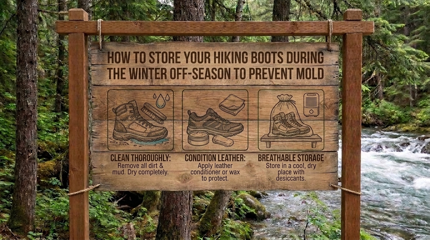 How to store your hiking boots during the winter off-season to prevent mold