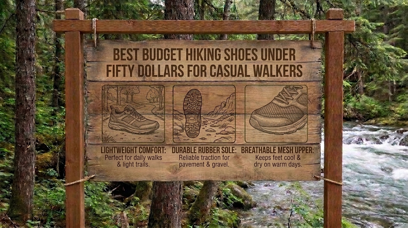 What are the best budget hiking shoes under fifty dollars for casual walkers