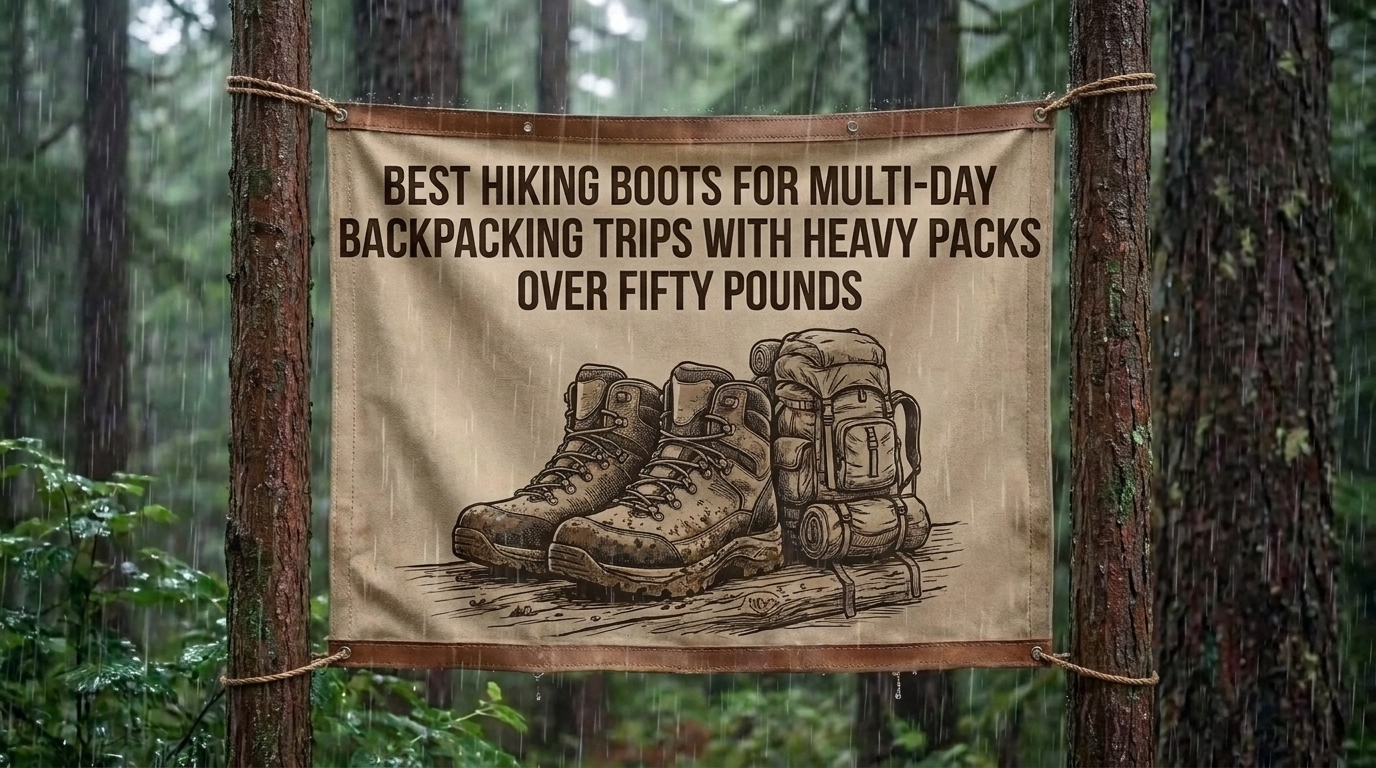 Best hiking boots for multi-day backpacking trips with heavy packs over fifty pounds