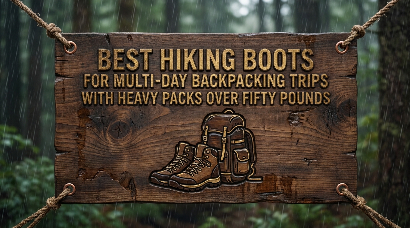 Best hiking boots for multi-day backpacking trips with heavy packs over fifty pounds