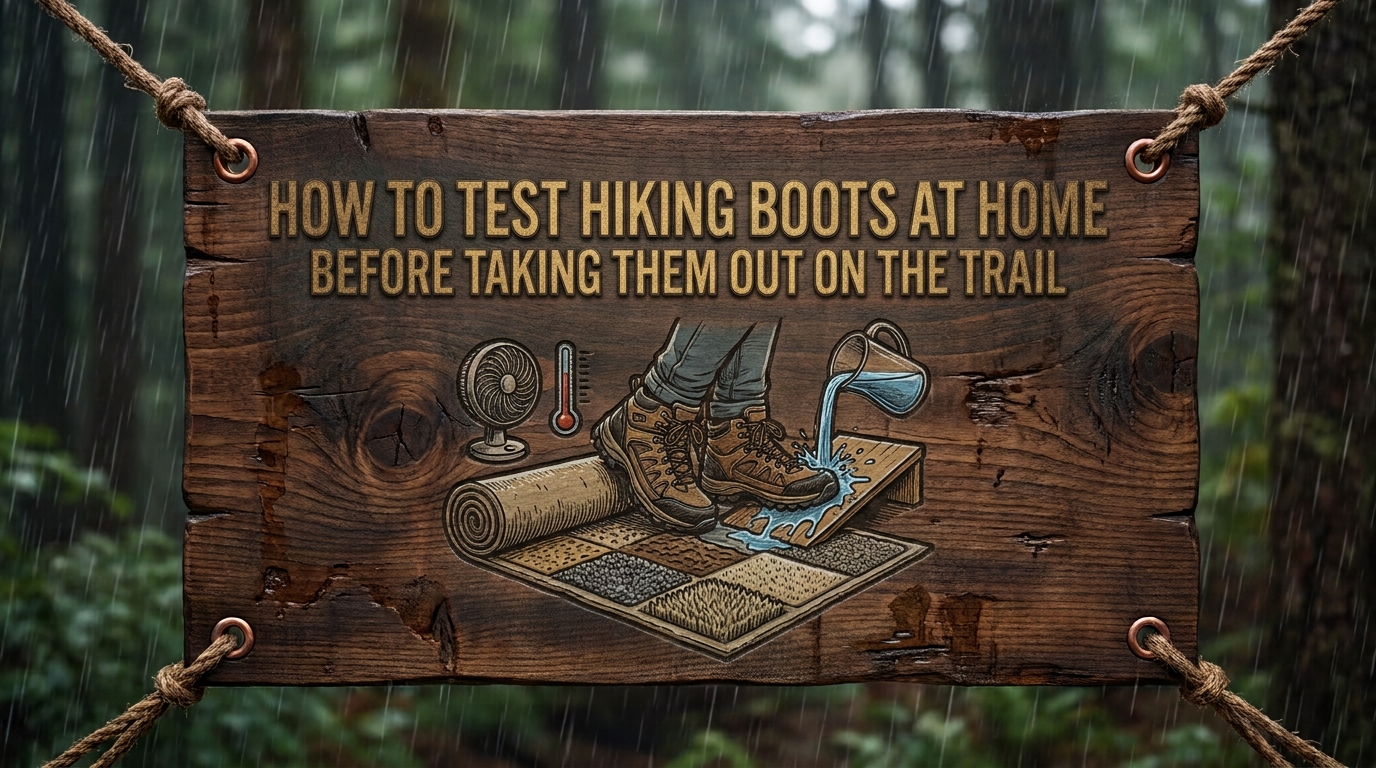 How to test hiking boots at home before taking them out on the trail